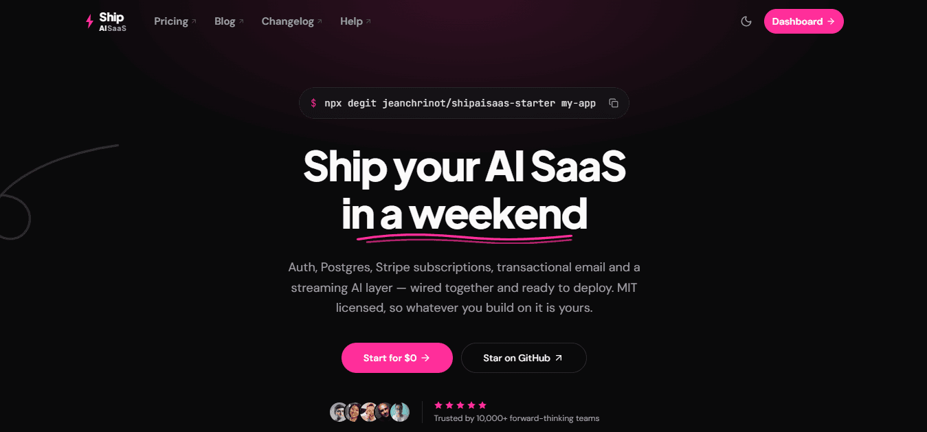 Ship AI SaaS — agentic chat interface with streaming and approval gates